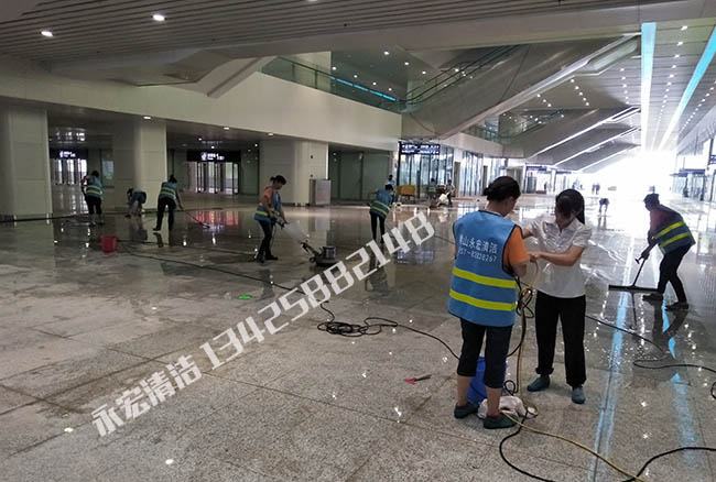 佛山西站開荒清潔